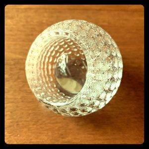 Crystal golf ball desk accessory